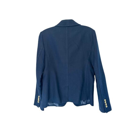 Talbots Blazer Navy Blue Single Breasted Office Work Career Business Size 8 - Picture 8 of 11